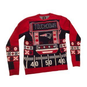 New England Patriots Christmas Holiday Light Up Sweater NFL Team Apparel